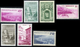 Monaco 1939 Yvert 173-174-175A-175B-177A-178-179A ** TB Bord De Feuille - Neufs