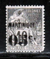Martinique 1888 Yvert 10 (*) TB Neuf Sans Gomme - Unused Stamps