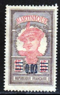 Martinique 1922 Yvert 87 (*) TB Neuf Sans Gomme - Neufs