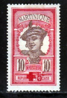 Martinique 1915 Yvert 82 (*) TB Neuf Sans Gomme - Unused Stamps