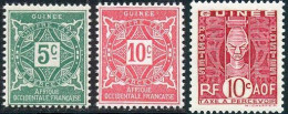 Guinee Taxe 1914 Yvert 16 - 17 - 27 ** TB Bord De Feuille - Ongebruikt