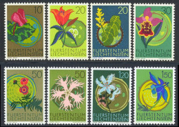 Liechtenstein 1970 Yvert 469 / 476 ** TB Bord De Feuille - Nuevos