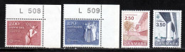 Danemark 1984 Yvert 752-753-784-785 ** TB - Unused Stamps