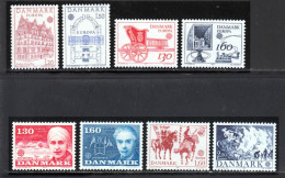 Danemark 1981 Yvert 663-664-687-688-700-701-733-734 ** TB - Nuovi