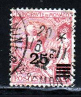 Monaco 1922 Yvert 52 (o) B Oblitere(s) - Used Stamps