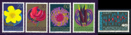 Liechtenstein 1972 Yvert 503 / 507 ** TB - Nuovi