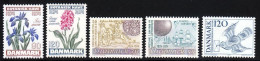 Danemark 1974 Yvert 584 / 588 ** TB - Unused Stamps