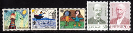 Feroe (Iles) 1980 Yvert 39 / 41 - 47 - 48 ** TB - Faroe Islands