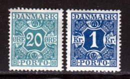 Danemark Taxe 1921 Yvert 13 - 16 * TB Charniere(s) - Strafport