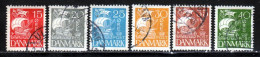 Danemark 1927 Yvert 181 / 186 (o) B Oblitere(s) - Oblitérés