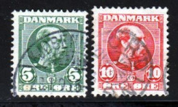 Danemark 1905 Yvert 53 / 54 (o) B Oblitere(s) - Gebraucht