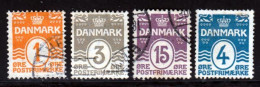 Danemark 1905 Yvert 48 - 50 - 52 - 51a (o) B Oblitere(s) - Gebraucht