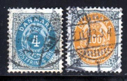 Danemark 1875 Yvert 23A - 29A (o) B Oblitere(s) - Gebruikt