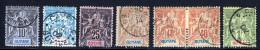 Guyane 1892 Yvert 34 - 35 - 37 / 39 - 42 (o) B Oblitere(s) - Used Stamps