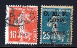 Cilicie 1920 Yvert 91 / 92 (o) B Oblitere(s) - Used Stamps