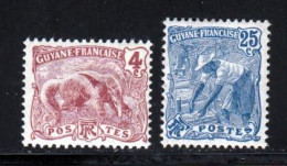 Guyane 1904 Yvert 51 - 56 * TB Charniere(s) - Nuevos