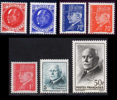 France 1941 Yvert 506 - 507 - 510 - 511 - 514 - 524 - 525  ** TB - Unused Stamps