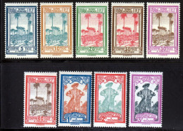 Guyane Taxe 1929 Yvert 13 / 21 * TB Charniere(s) - Unused Stamps