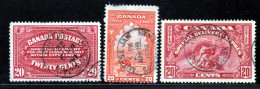 Canada Express 1922 Yvert 2 - 3 - 6 (o) B Oblitere(s) - Correo Urgente