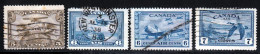 Canada PA 1928 Yvert 1 - 6 - 7 - 11 (o) B Oblitere(s) - Luftpost