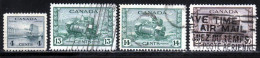 Canada 1943 Yvert 210 - 214 / 216 (o) B Oblitere(s) - Oblitérés