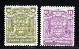 Afrique Du Sud Compagnie 1898 Yvert 62 / 63 * TB Charniere(s) - Sin Clasificación