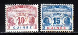 Guinee Taxe 1906 Yvert 9 / 10 (*) TB Neuf Sans Gomme - Neufs