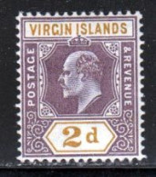 Iles Vierges 1904 Yvert 30 ** TB - Britse Maagdeneilanden