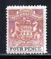 Afrique Du Sud Compagnie 1891 Yvert 19 (*) TB Neuf Sans Gomme - Non Classés