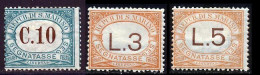 Saint-Marin Taxe 1925 Yvert 2 - 25 - 26 * TB Charniere(s) - Portomarken