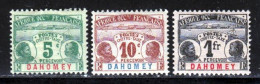 Dahomey Taxe 1906 Yvert 1 - 2 -  8 * TB Charniere(s) - Unused Stamps