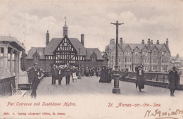 F20- ST ANNES ON THE SEA - PIER ENTRANCE AND SOUTHDOWN HYDRO - 1904 - ( 2 SCANS ) - Sonstige & Ohne Zuordnung