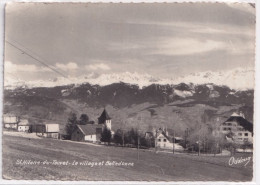 F22-38) SAINT HILAIRE DU TOUVET ( ISERE ) LE VILLAGE ET BELLEDONNE  - 1955 - ( 2 SCANS ) - Saint-Hilaire-du-Touvet