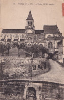 F23-78) TRIEL SUR SEINE - L ' EGLISE -  ANIMEE HABITANTS - 1922 - ( 2 SCANS ) - Triel Sur Seine