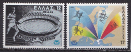 GREECE 1981 1 Year Before 13th European Sports Championship MNH Set Vl. 1512 / 1513 - Nuevos