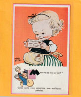 " MEET ME AT THE CORNER ! "  " CETTE CARTE VOUS APPORTERA MES MEILLEURES PENSEES  "  Carte Signee MABEL LUCIE ATTWELL - Attwell, M. L.