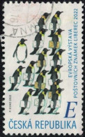 République Tchèque 2022 Oblitéré Used Pingouins Portant Des Lettres Y&T CZ 1024 SU - Used Stamps