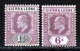 Sierra Leone 1903 Yvert 49 - 57 ** TB - Sierra Leone (...-1960)