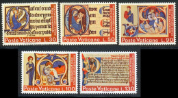 Vatican 1972 Yvert 542 / 546 ** TB - Unused Stamps