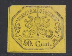 Etats Pontificaux 1867 Yvert 17 (*) B Neuf Sans Gomme - Stato Pontificio