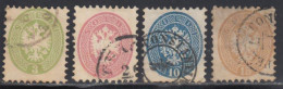 Lombardo-Venetie 1864 Yvert 24 / 27 (o) B Oblitere(s) - Lombardo-Vénétie