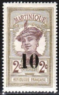 Martinique 1920 Yvert 84 * TB Charniere(s) - Neufs