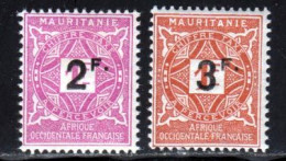 Mauritanie Taxe 1927 Yvert 25 / 26 * TB Charniere(s) - Ongebruikt