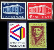 Pays-Bas 1969 Yvert 893 / 895 - 899 ** TB - Ungebraucht