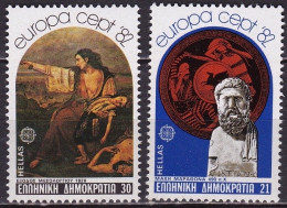 GREECE 1982 Europe / CEPT Complete MNH Set Vl. 1546 / 1547 - Unused Stamps