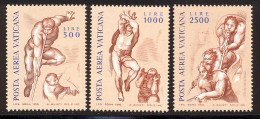 Vatican PA 1976 Yvert 60 / 62 ** TB Coin De Feuille - Posta Aerea