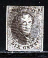 Belgique 1858 Yvert 10 (o) B Oblitere(s) - 1858-1862 Medaillen (9/12)