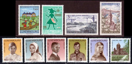 Luxembourg 1967 Yvert 706 / 715 ** TB - Nuevos