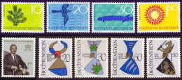 Liechtenstein 1966 Yvert 408 / 416 ** TB - Ongebruikt