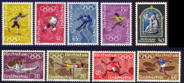 Liechtenstein 1972 Yvert 494 / 502 ** TB - Ongebruikt